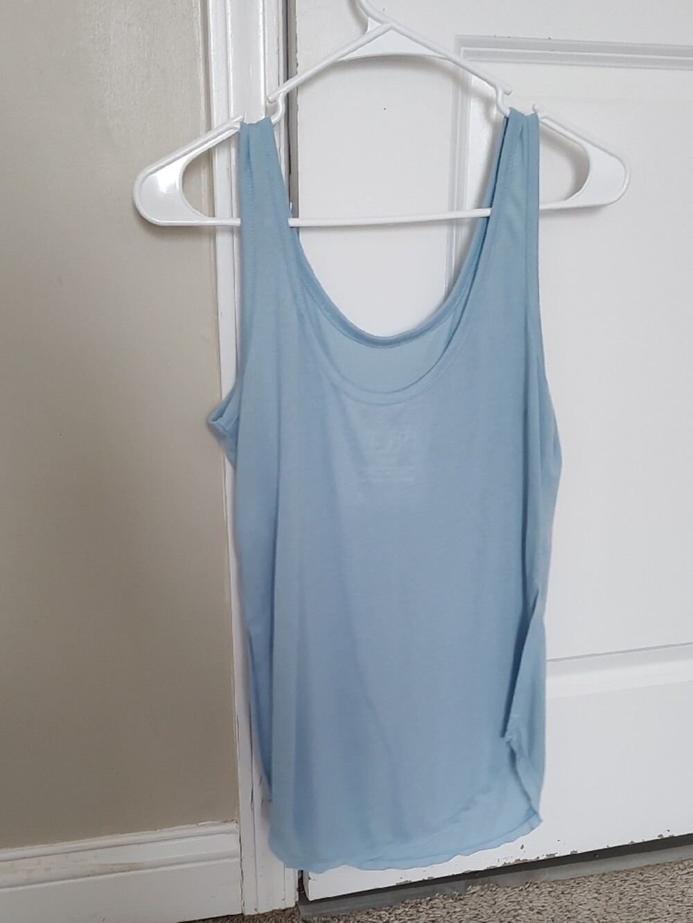 Freeze Light Blue Tank Top with "Not My Problem" Script - Picture 3 of 5